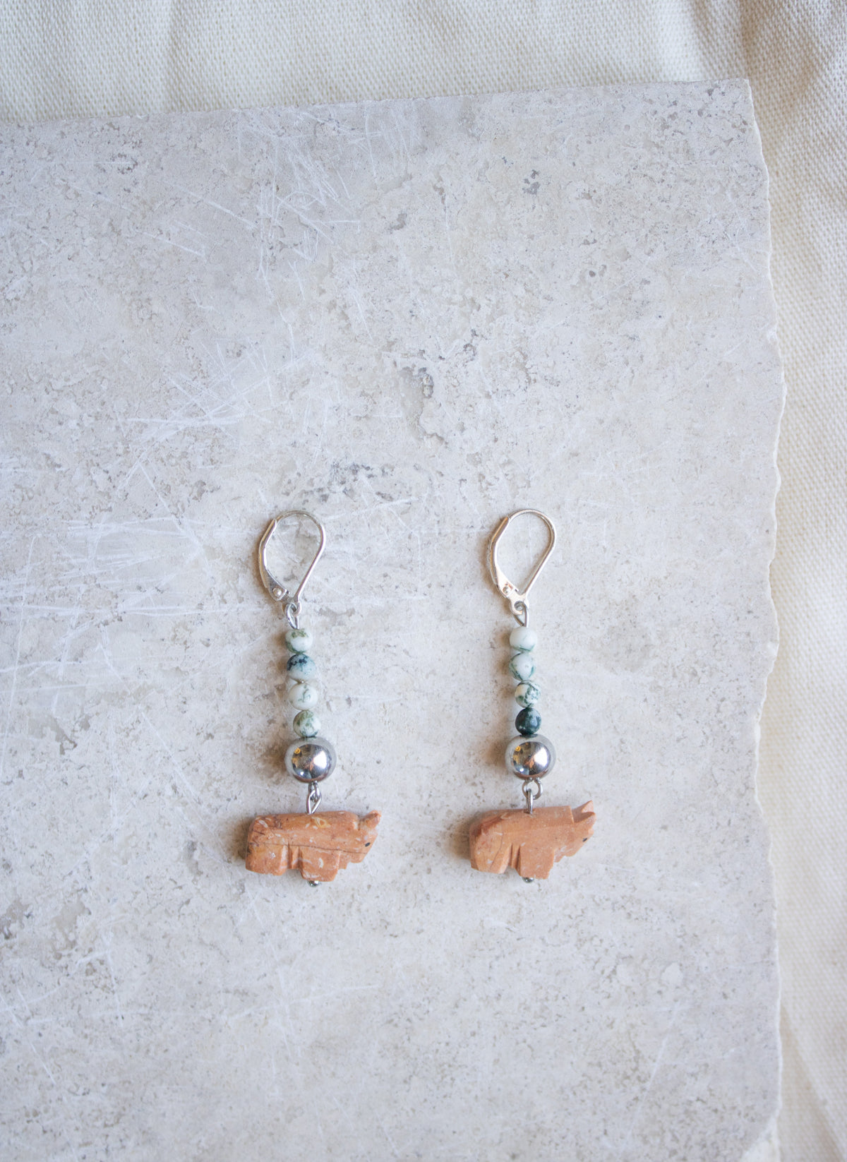 Dangle Gemstone Earrings